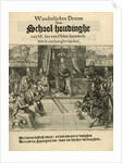 Title print of the pamphlet in 1618 entitled, 'Wonderlijcken Droom Vande School-houdinghe van Mr by Anonymous