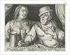 Drinking man and woman by Assuerus van Londerseel