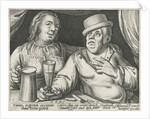 Drinking man and woman by Assuerus van Londerseel