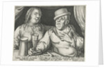 Drinking man and woman by Assuerus van Londerseel
