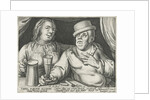 Drinking man and woman by Assuerus van Londerseel
