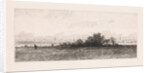 Cityscape with meadows in the foreground by Elias Stark