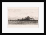Cityscape with meadows in the foreground by Elias Stark