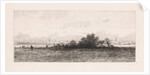 Cityscape with meadows in the foreground by Elias Stark