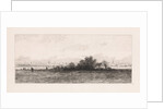 Cityscape with meadows in the foreground by Elias Stark