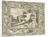 The element water personified by a women at a well containing fishes by Maerten de Vos
