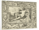 The element water personified by a women at a well containing fishes by Maerten de Vos