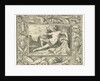 The element water personified by a women at a well containing fishes by Maerten de Vos