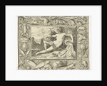 The element water personified by a women at a well containing fishes by Maerten de Vos