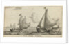 Two landing barges by Reinier Nooms