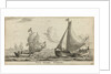 Two landing barges by Reinier Nooms