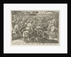 Hunting ostriches by Philips Galle