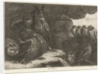 Owls in a cave by Lodewijk XIV