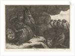 Owls in a cave by Lodewijk XIV