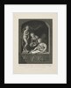 Woman drawing in a window by Johannes de Mare