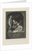 Woman drawing in a window by Johannes de Mare
