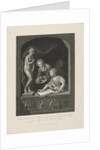 Woman drawing in a window by Johannes de Mare