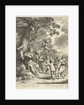 Pan and Syrinx with dancing putti by Frederik de Wit