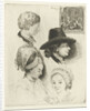 Study Sheet with portraits of Louis Bernard Coclers and his family by Louis Bernard Coclers