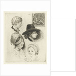 Study Sheet with portraits of Louis Bernard Coclers and his family by Louis Bernard Coclers