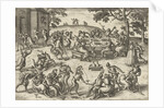 Banquet in open air by Philips Galle