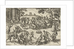Banquet in open air by Philips Galle