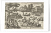 Joust on the water by Philips Galle