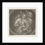 Rommelpotspeler, friction drum player, with a cat by Adriaen Brouwer