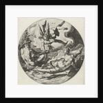 Third day of creation: separation of land and water by Hendrick Goltzius