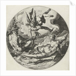 Third day of creation: separation of land and water by Hendrick Goltzius