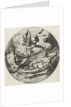 Third day of creation: separation of land and water by Hendrick Goltzius
