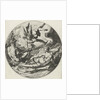 Third day of creation: separation of land and water by Hendrick Goltzius