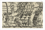 Chariot drawn by a satyr and two bulls by Cornelis Bos