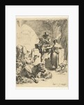 Flute Playing Shepherd and spinster by Nicolaes Pietersz. Berchem