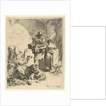 Flute Playing Shepherd and spinster by Nicolaes Pietersz. Berchem