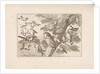 Owl and other birds in a tree by Pieter Schenk I