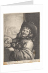 Smiling boy with cat, Lambert Visscher by Antoine François Dennel