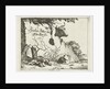 Cup of an ox behind a rock by Nicolaes Visscher I