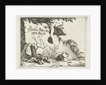 Cup of an ox behind a rock by Nicolaes Visscher I