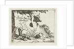 Cup of an ox behind a rock by Nicolaes Visscher I