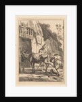 Farrier, specialist in equine hoof care, and a donkey by Karel Dujardin