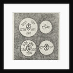 Two emergency coins beaten during the siege of Schoonhoven in 1575 by Eberhard Cornelis Rahms