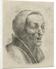 Bust of an old woman with open mouth by Nicolaes van Haeften