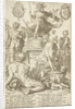 Title print for print series The Roman heroes by Hendrick Goltzius