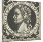 Portrait of Vespasian on medallion by Nicolaes de Bruyn