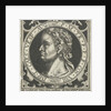 Portrait of Vespasian on medallion by Nicolaes de Bruyn