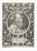 Portrait of Alexander the Great in medallion inside rectangular frame with ornaments by Nicolaes de Bruyn