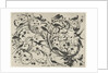 Decoration with flowers and birds by Anonymous