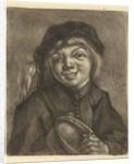 Boy with a bowl and a spoon by Jan de Groot