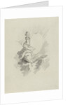 Minerva with a quill pen by Hermanus Fock